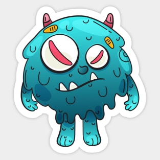 Doodle Monster Character Sticker